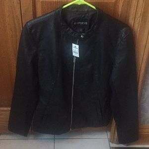 Express Classic Faux Leather Jacket